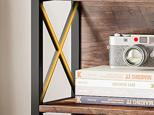 6 Tier Industrial Bookcase
