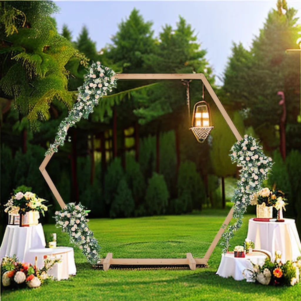 Rustic Wooden Wedding Arch