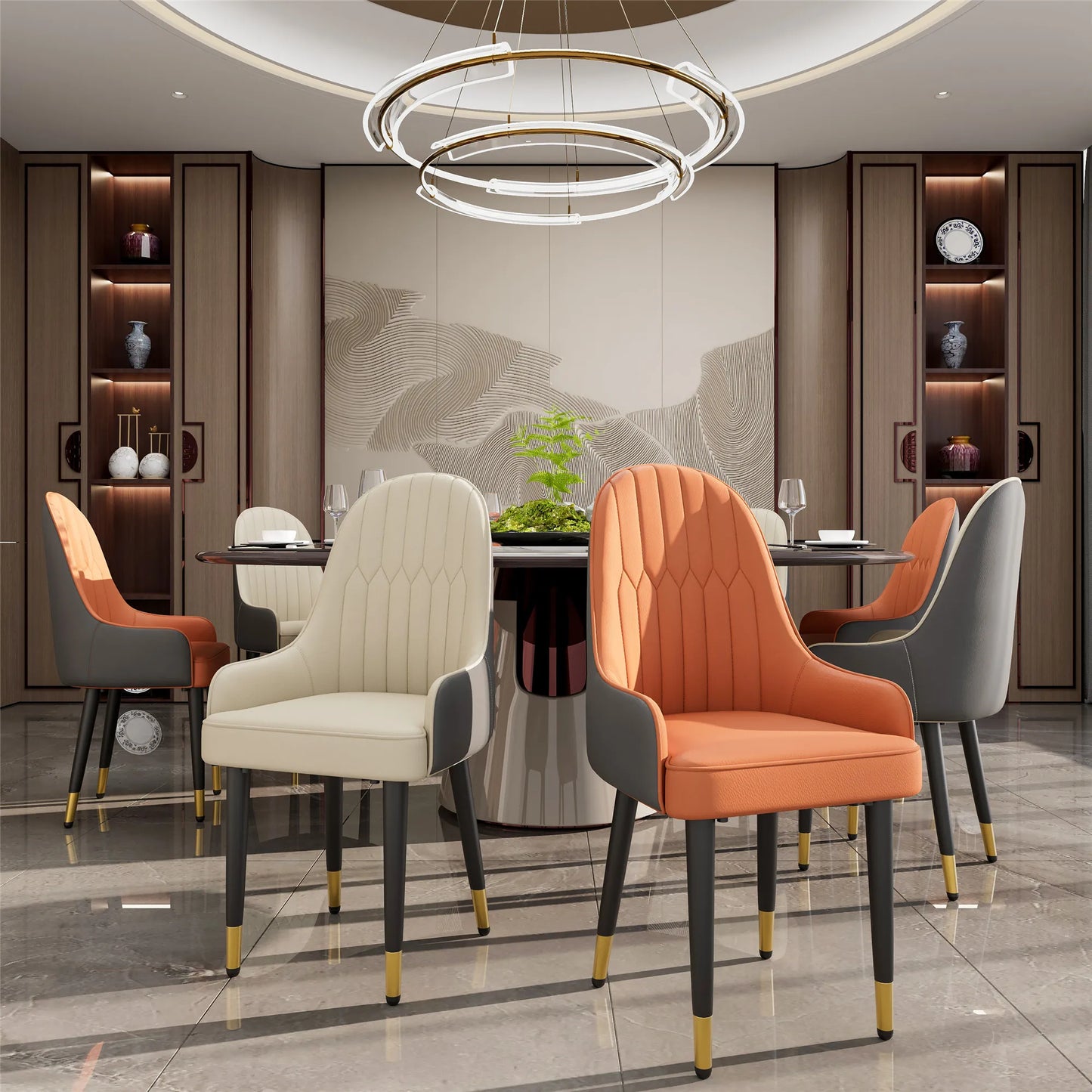 Faux Leather Dining Chairs
