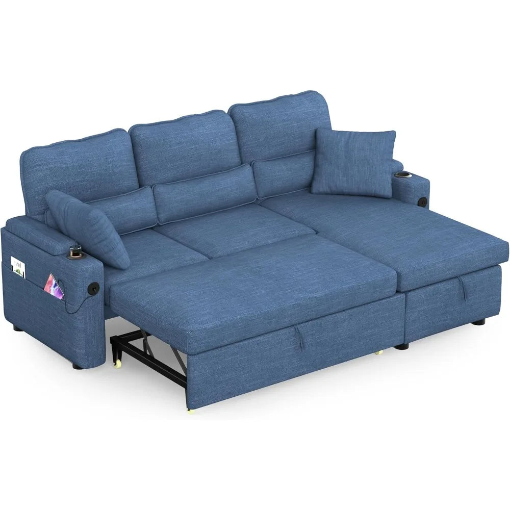 L‑Shaped Convertible Sofa