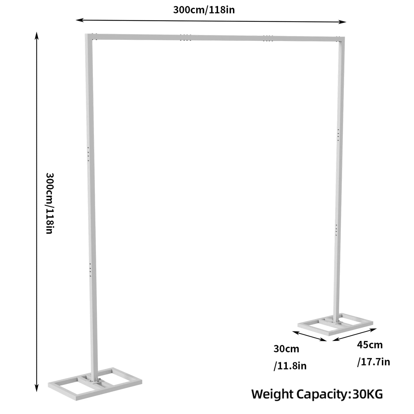Square Balloon Arch Backdrop Stand