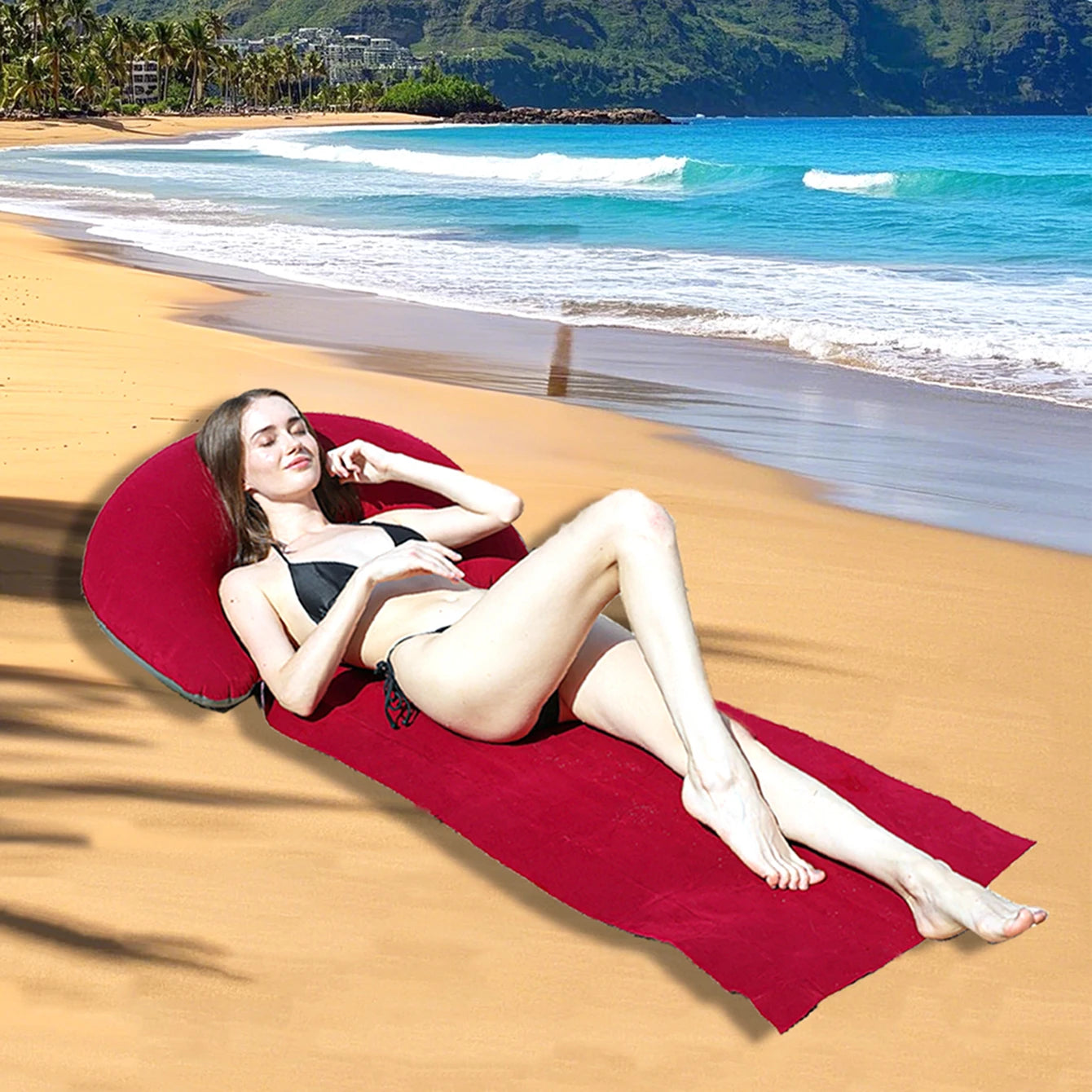 Outdoor Camping Foldable Inflatable Beach Mat