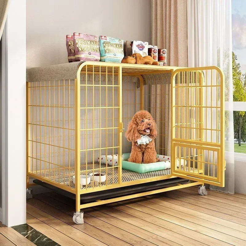Indoor Dog Cage with Toilet