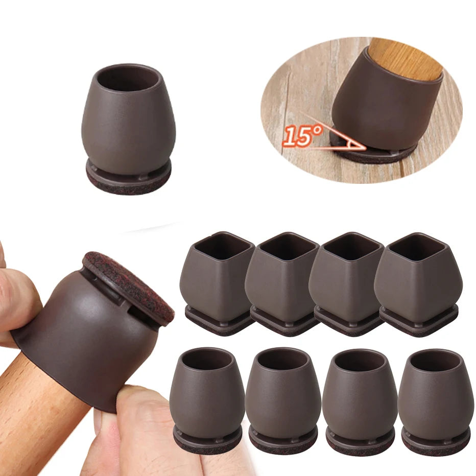 Chair Leg Floor Protectors with Felt Pads