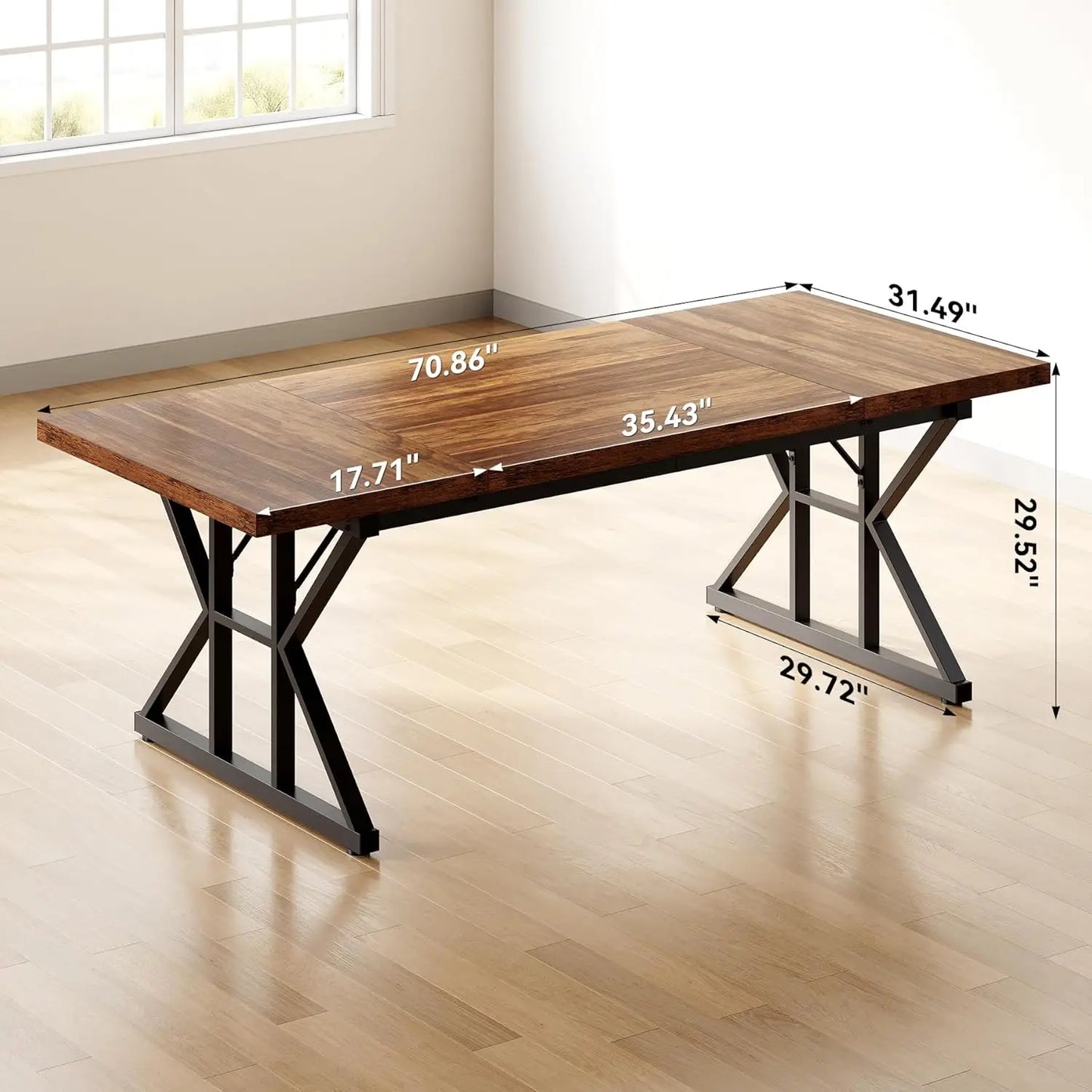 70.8‑Inch Farmhouse Desk
