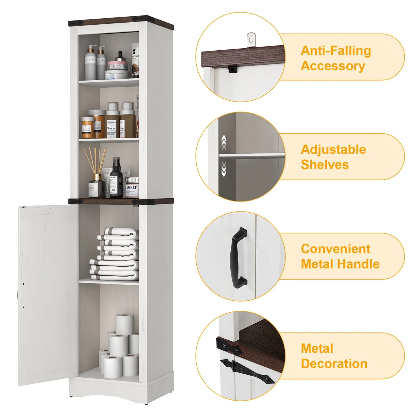 rustic bathroom storage cabinet