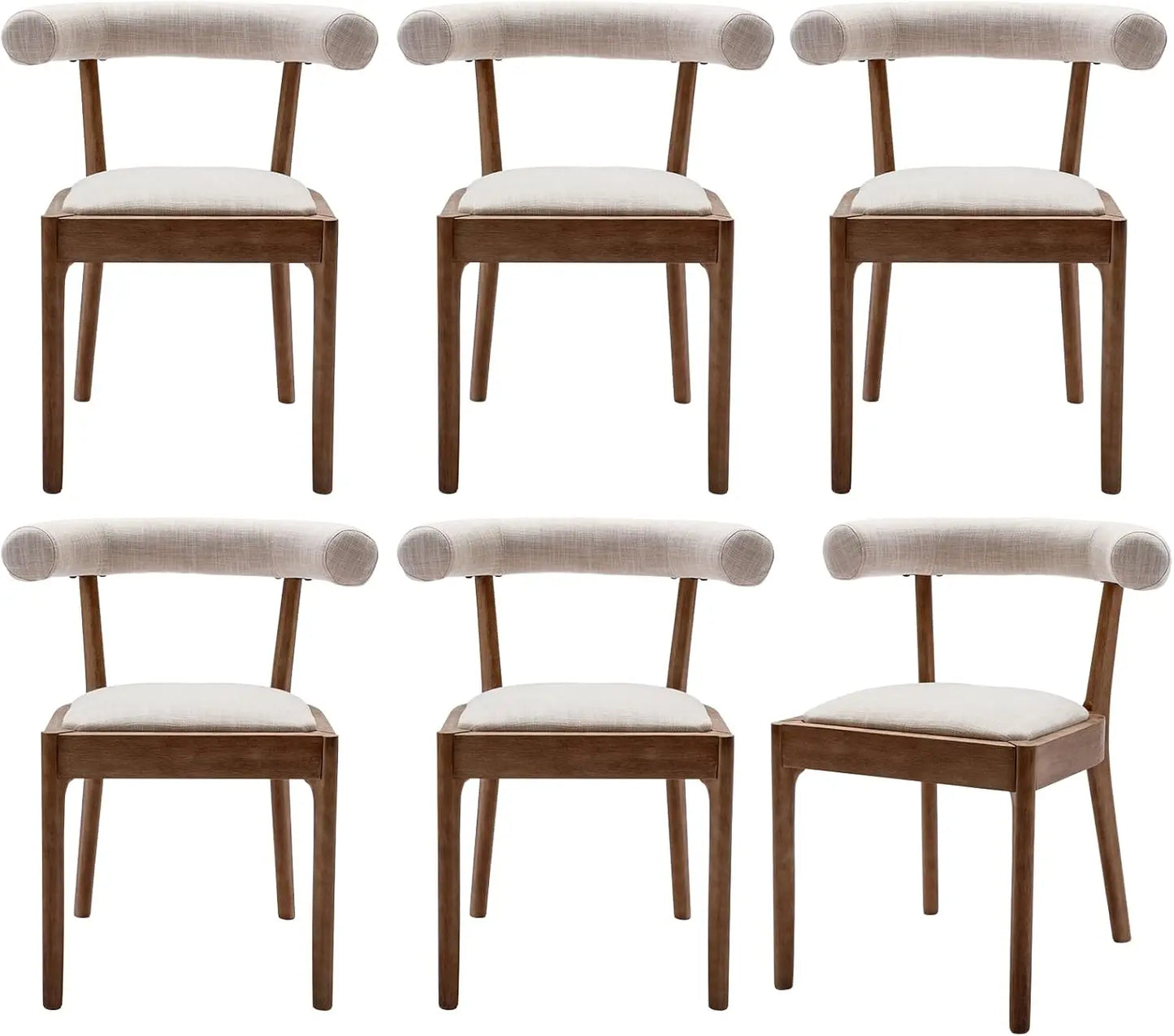 Curved Open Back Chair Set