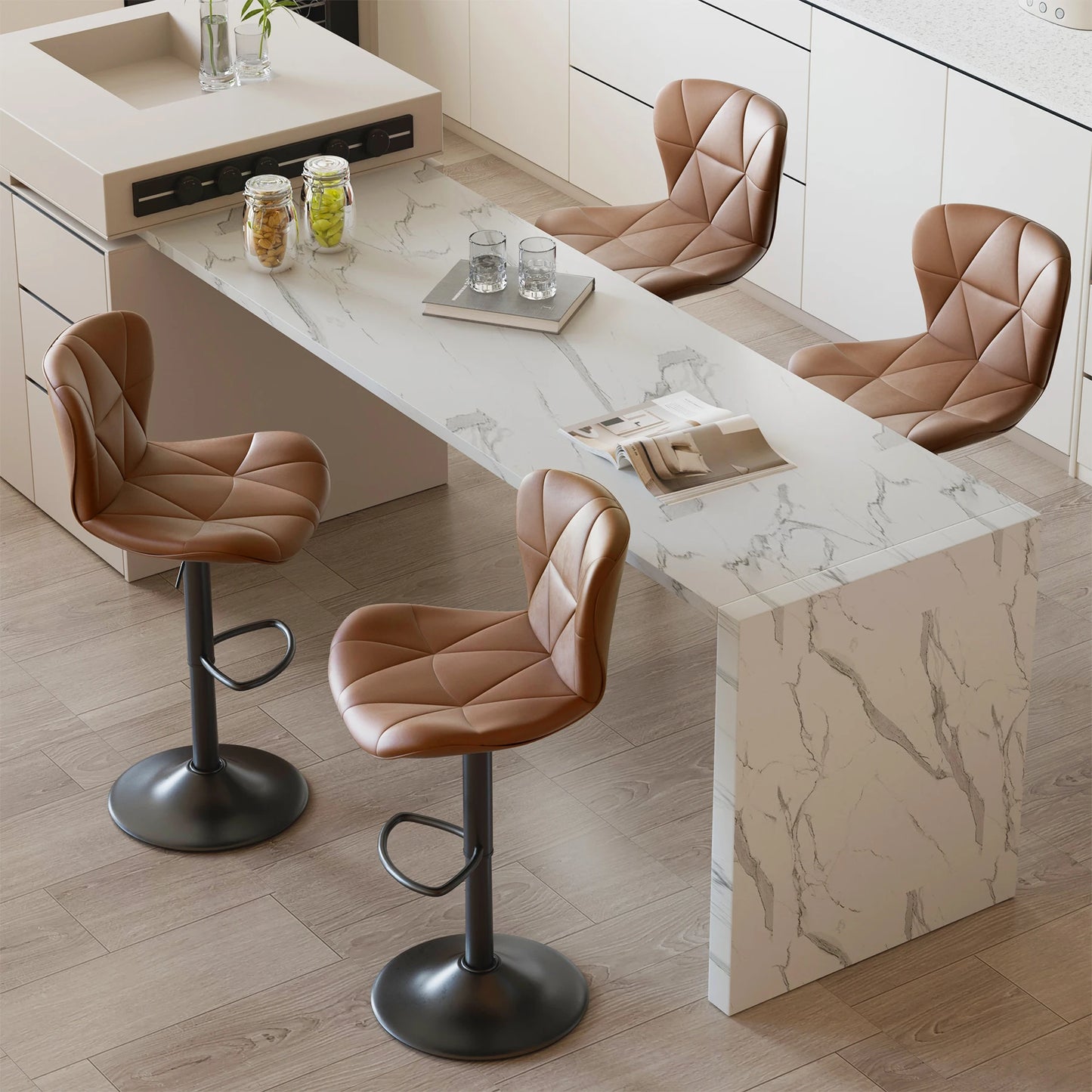 Adjustable Swivel Bar Stools