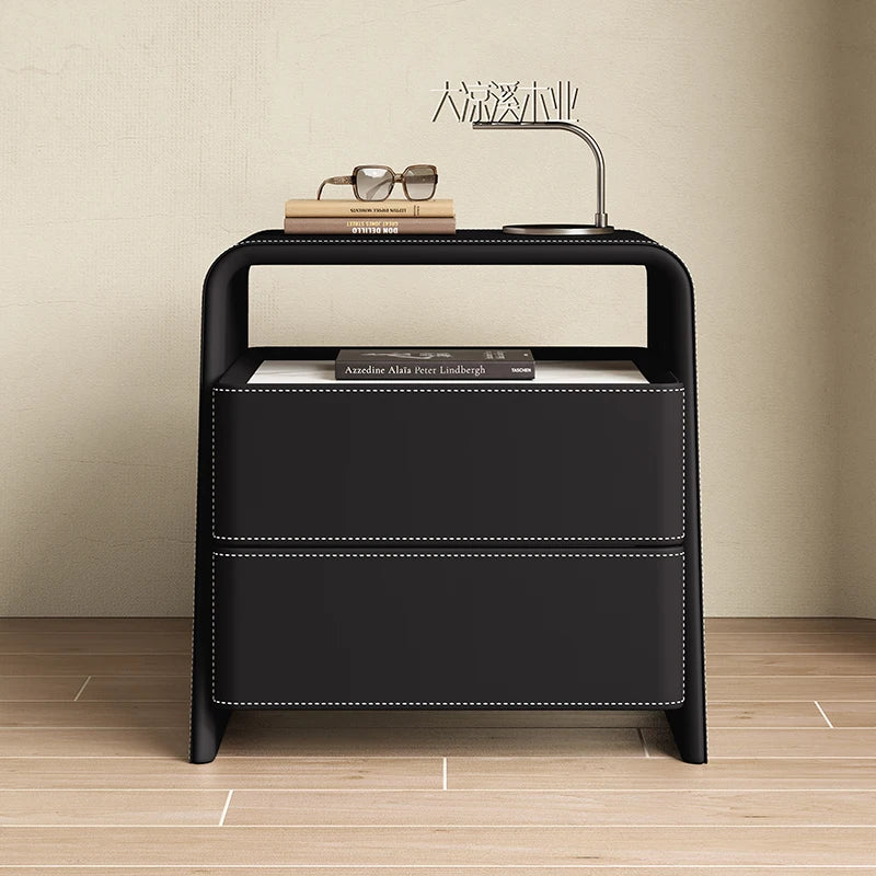 Storage Minimalist Nightstand Nordic Modern Aesthetic Trendy Bedside Table