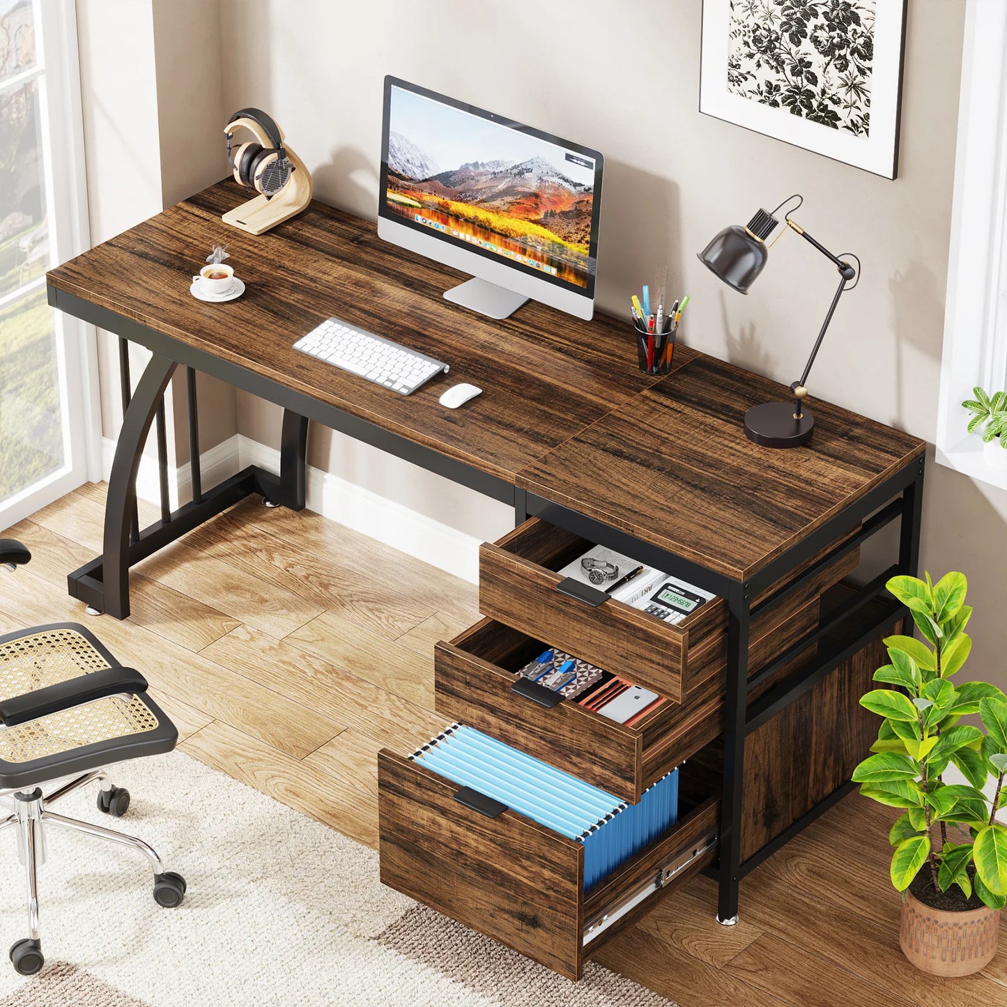 Reversible Drawer Desk