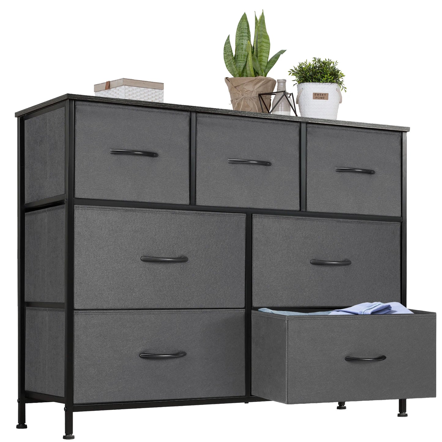 7 Drawer Fabric Dresser