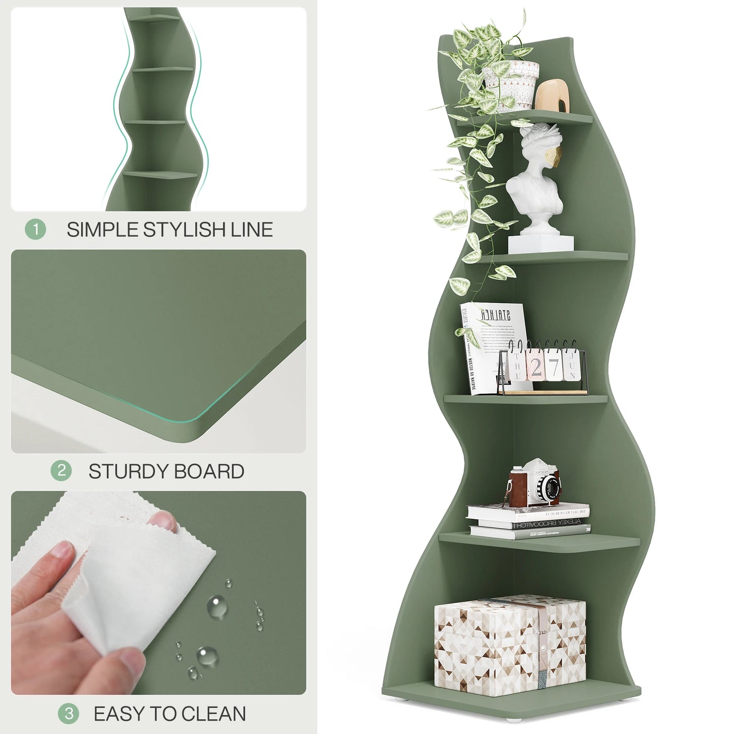 Corner 5‑Tier Shelf