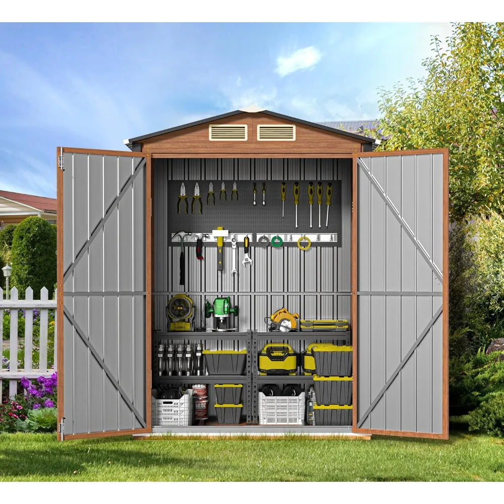 5×3 Outdoor Metal Storage Shed