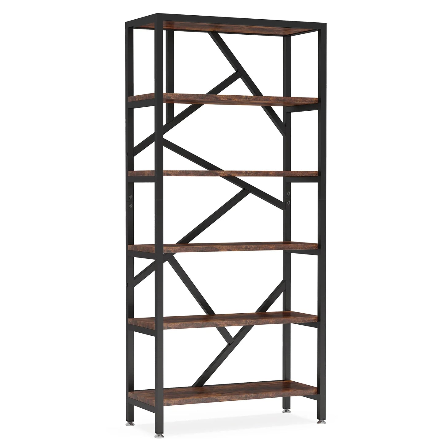 Industrial 5-Tier Bookcase