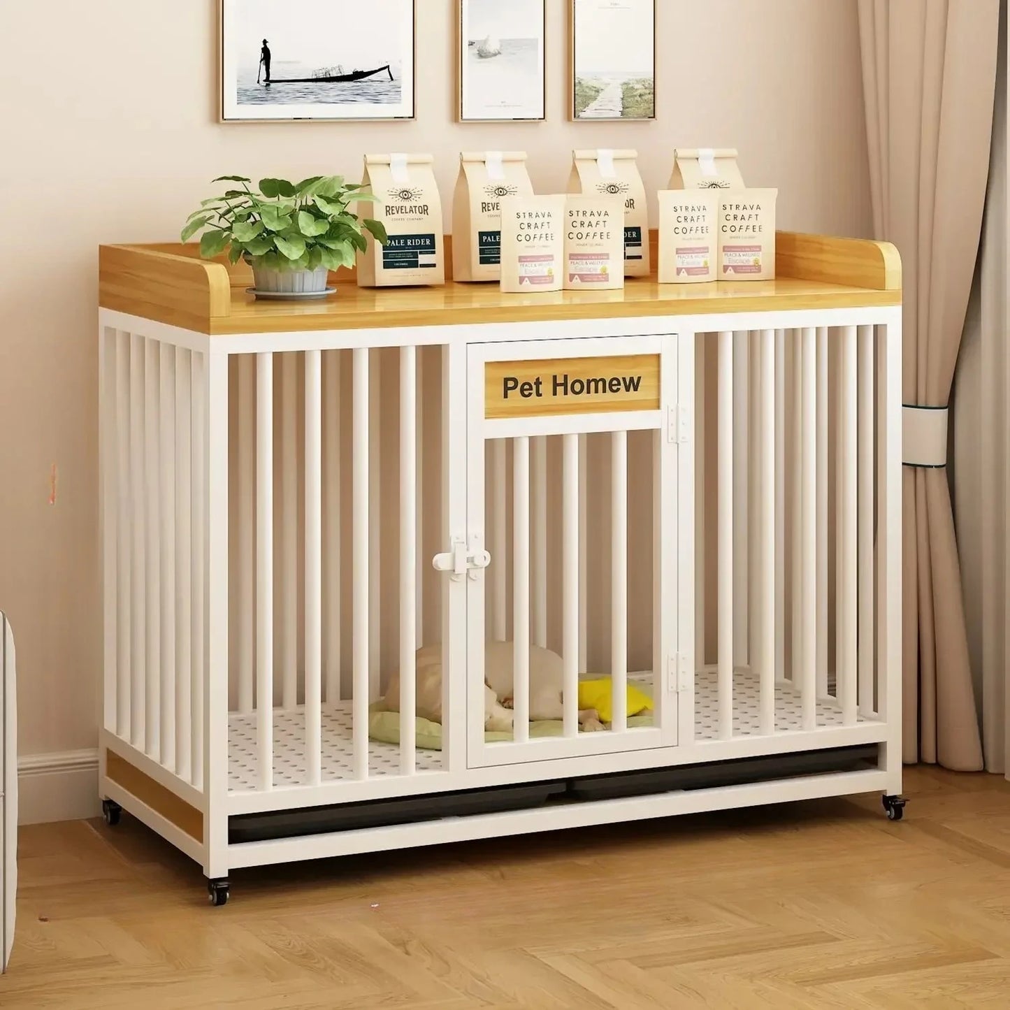 Square Tube Dog Fence Kennel