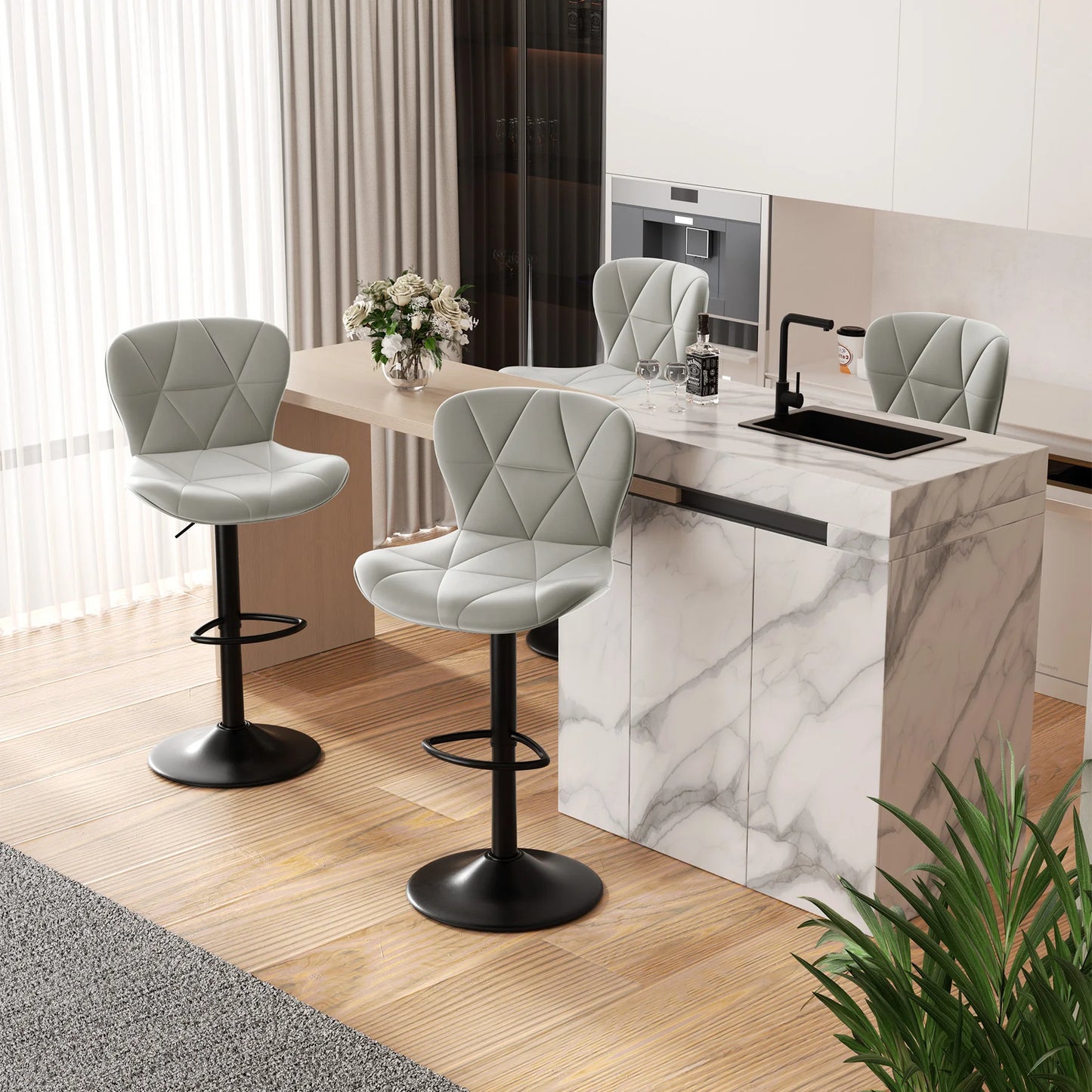 Adjustable Swivel Bar Chairs