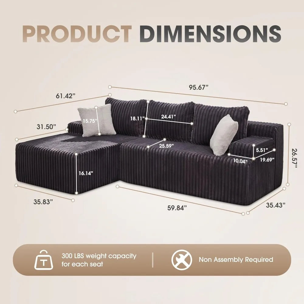 Modular Cloud Sectional Sofa