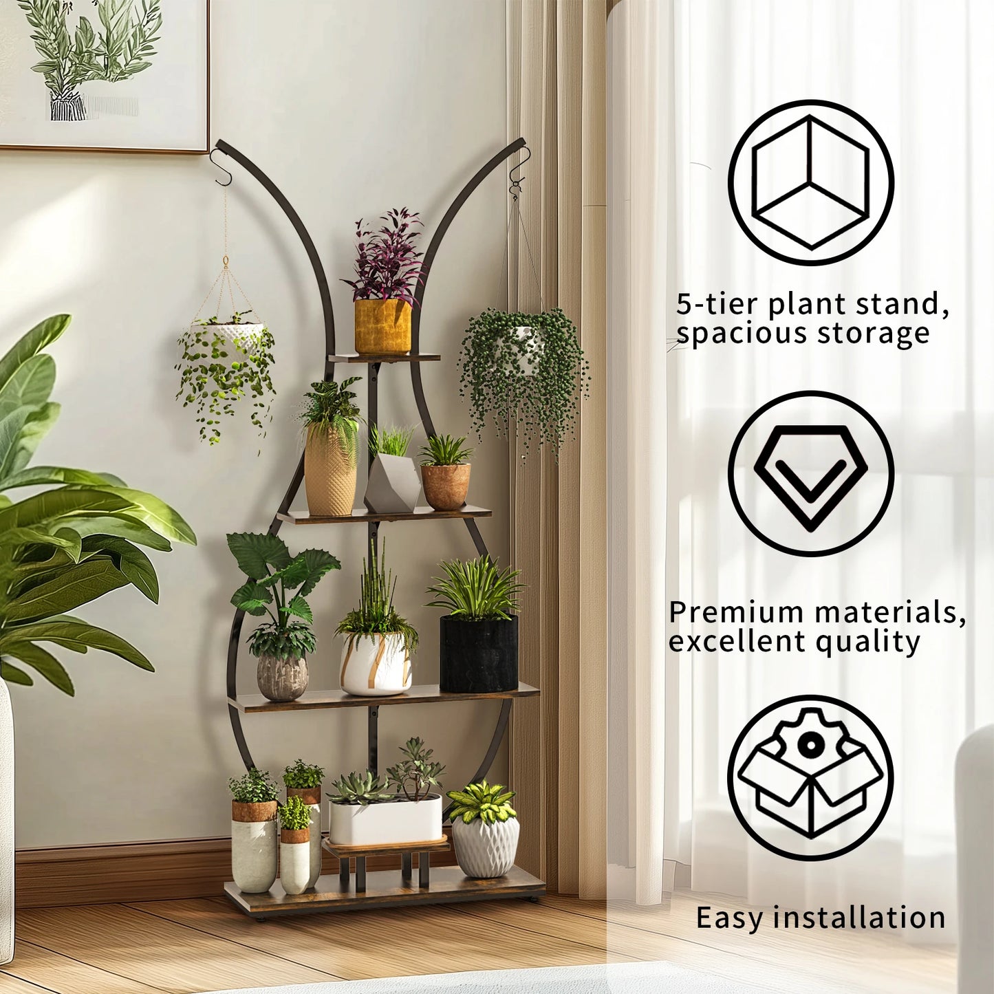 Vase-Shaped Plant Stand
