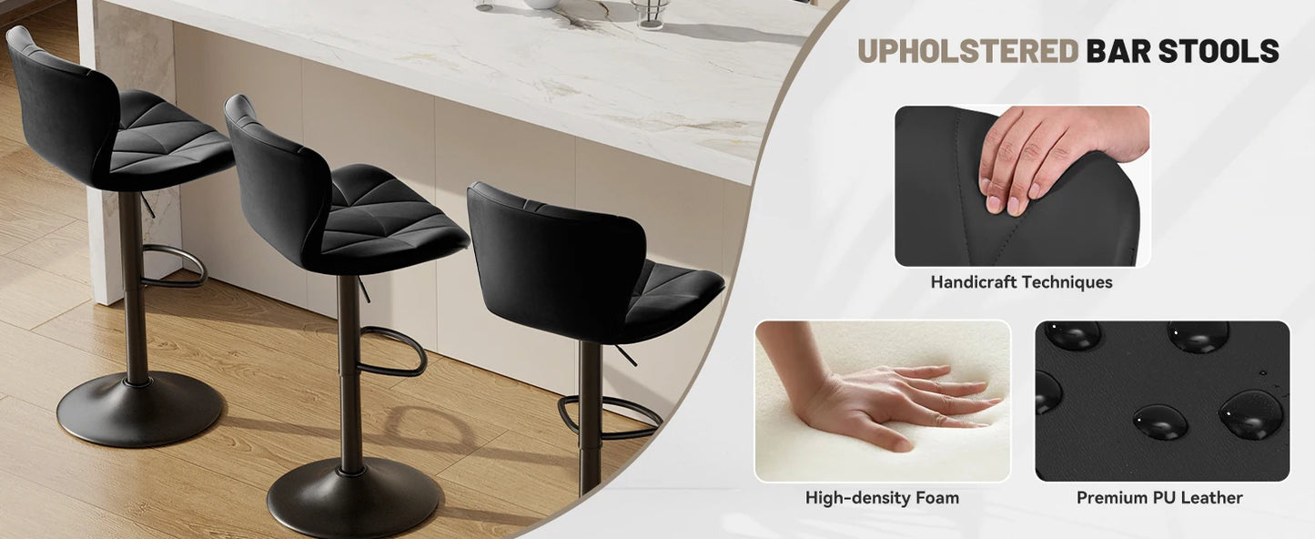Adjustable Swivel Bar Stools