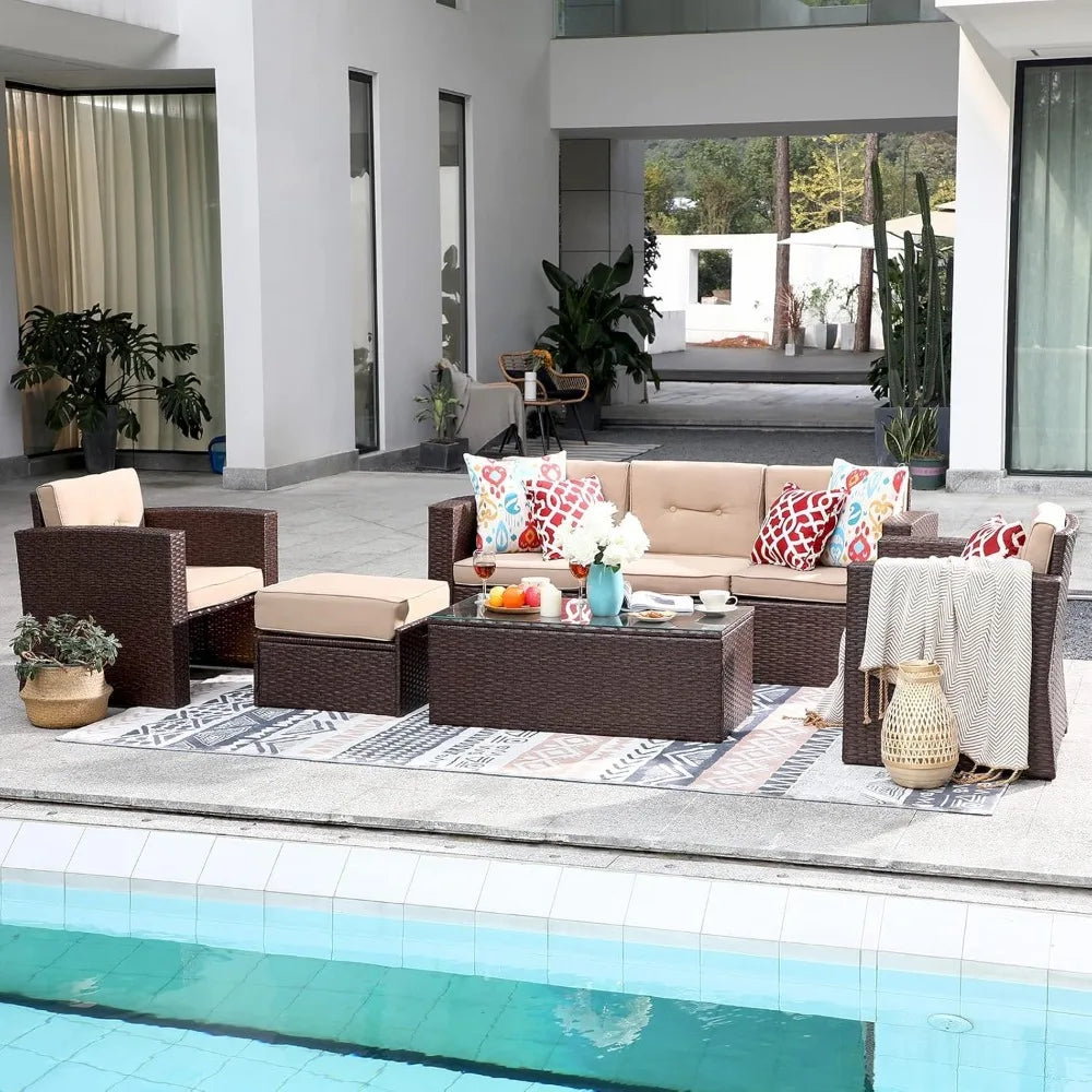 Rattan Patio Sectional