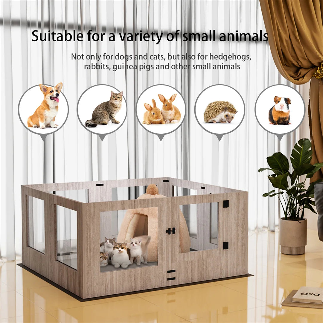 Glass Whelping Box Playpen