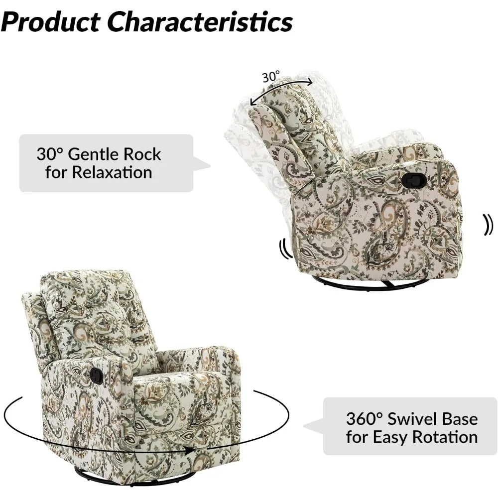 Wingback Swivel Recliner
