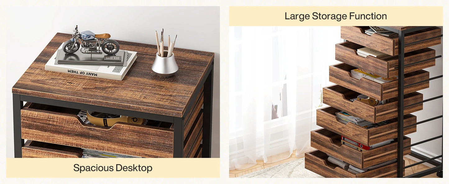 7 Drawer Mobile Cabinet