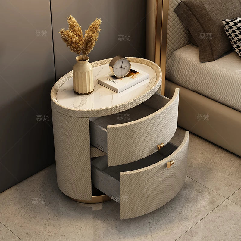 Luxury Storage Nightstand Minimalist Drawer