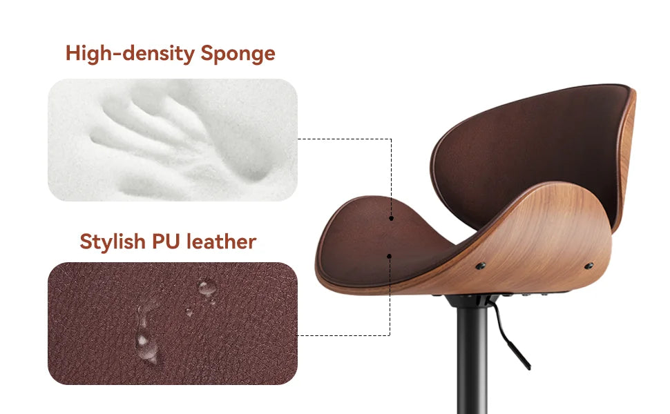 Rotating PU Bar Stools