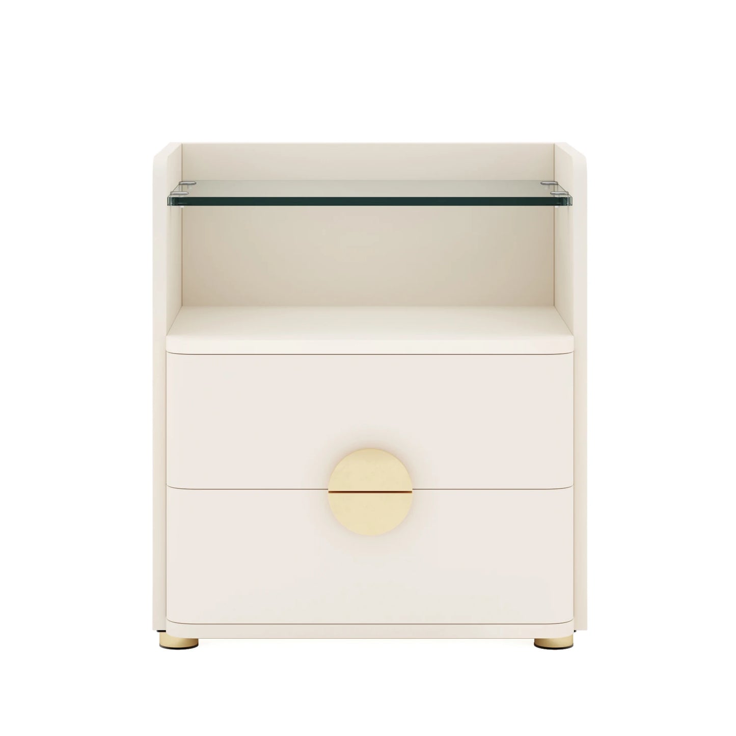 2-Drawer Modern Nightstand