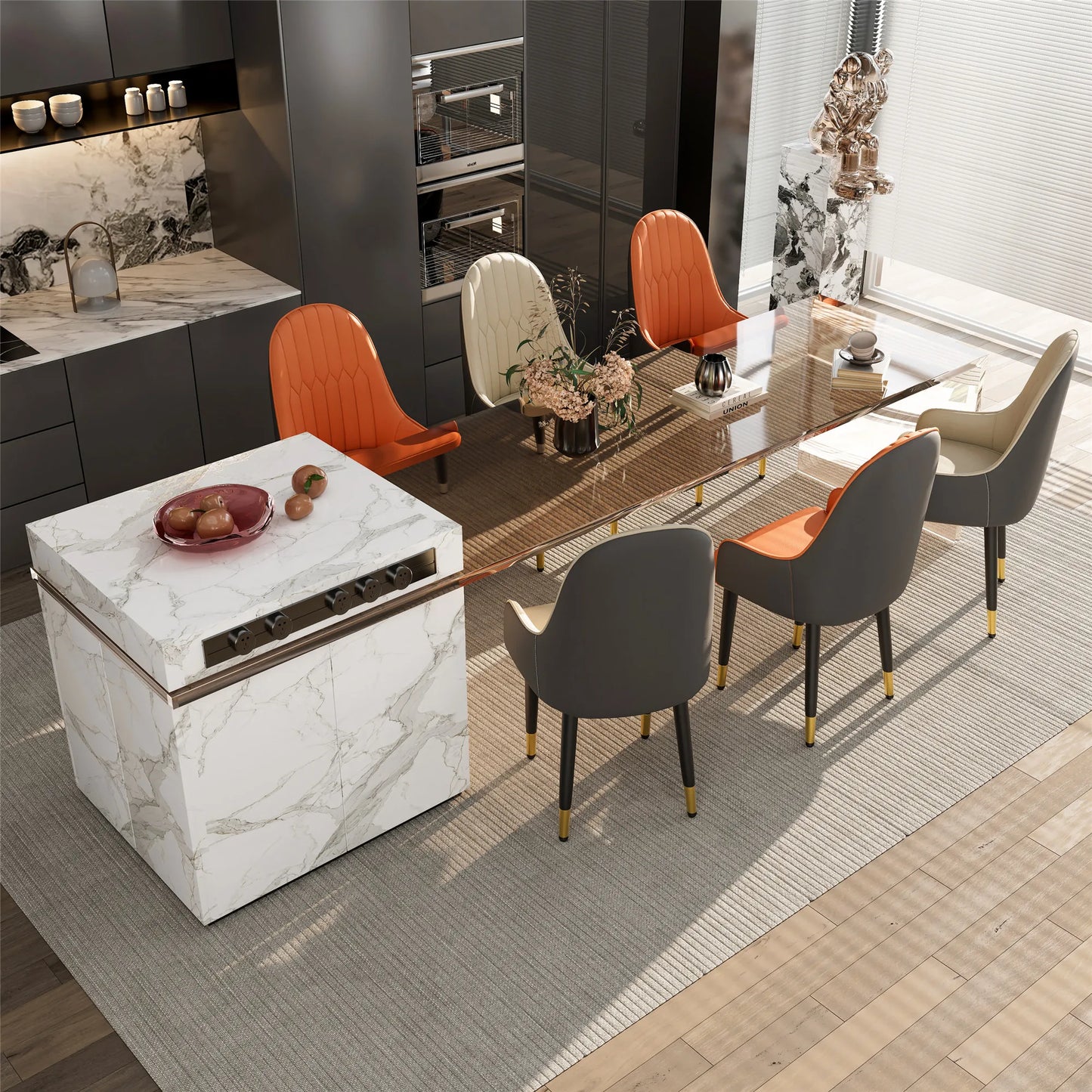 Faux Leather Dining Chairs