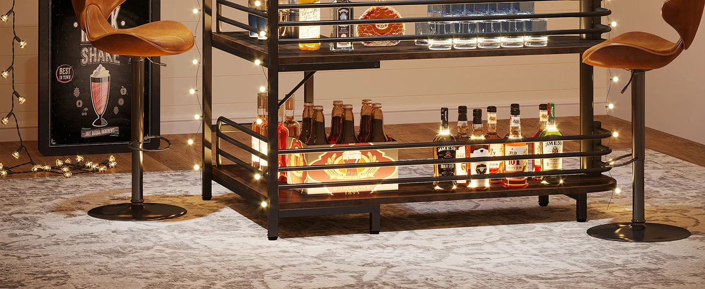 L Shaped Home Bar