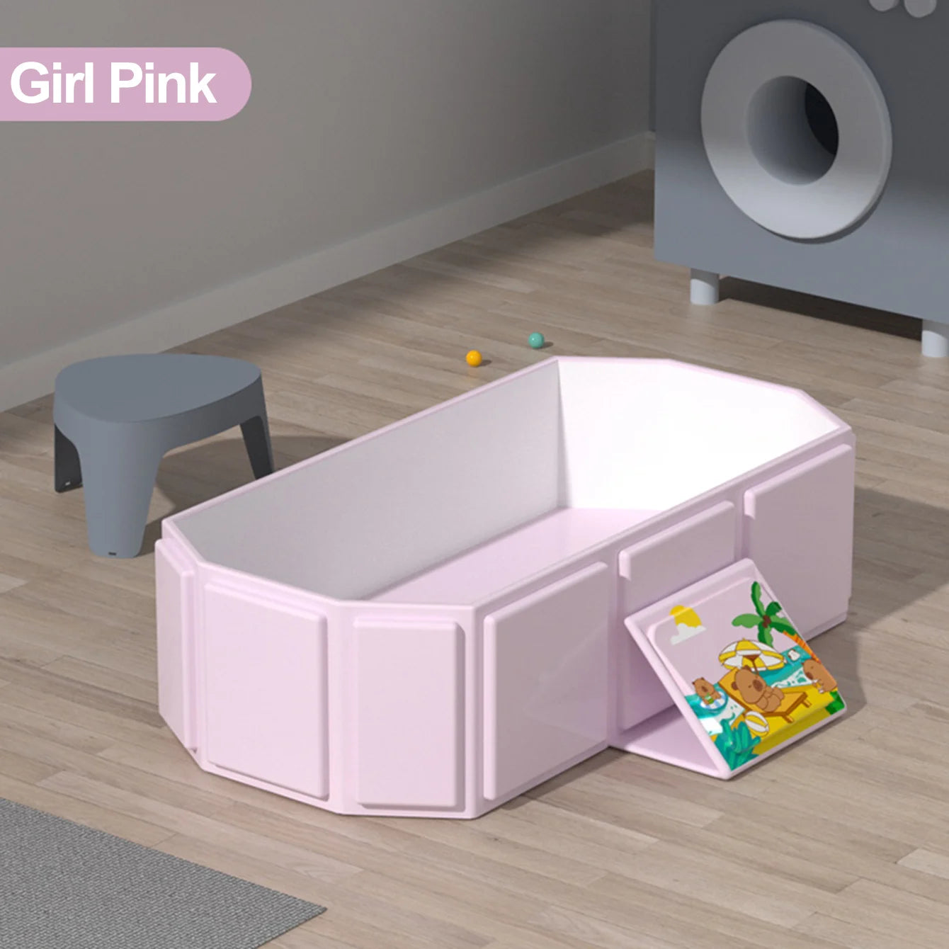 Thick foldable bathtub