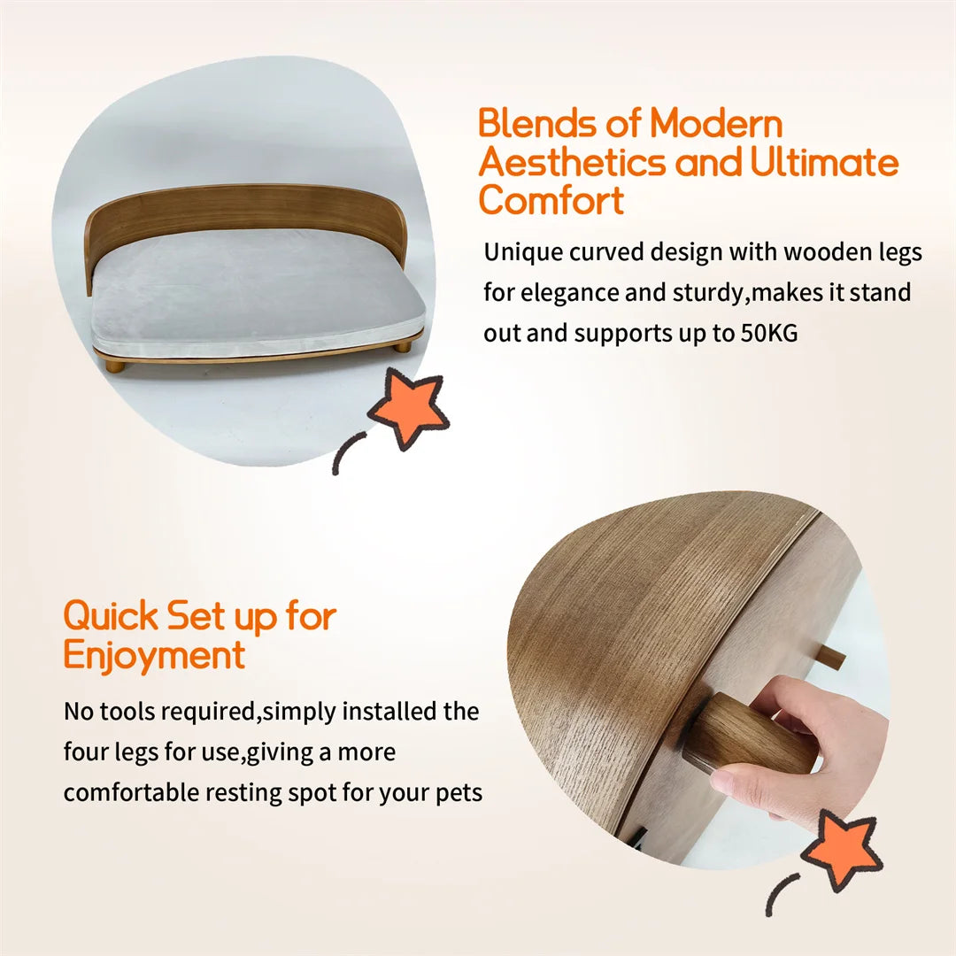 Indoor Wooden Pet Bed