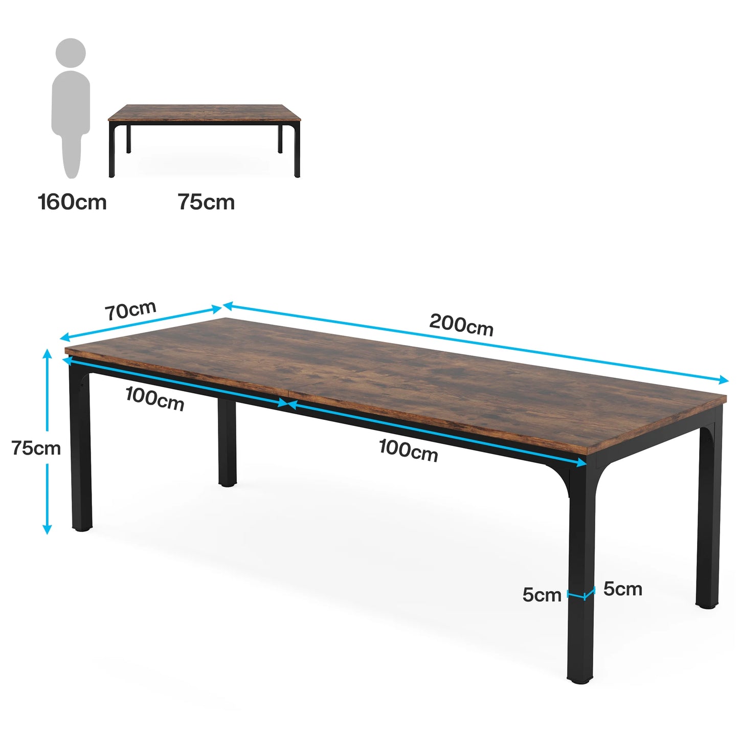Dual Workspace Desk