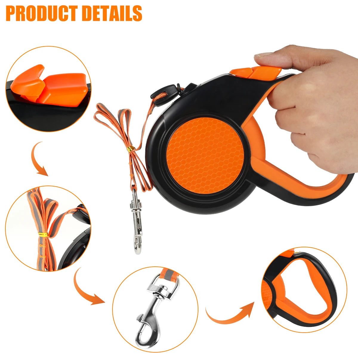 Retractable Dog Leash 8M
