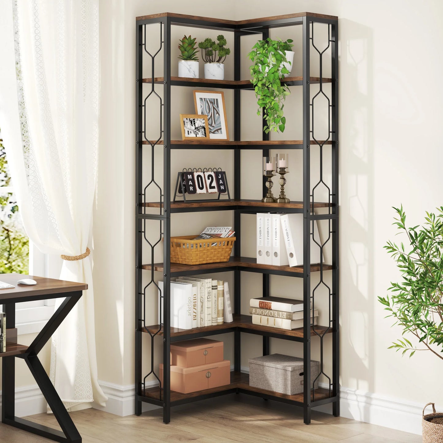 Industrial Corner Shelf