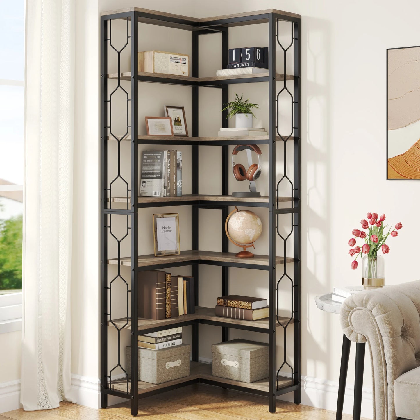 Industrial Corner Shelf