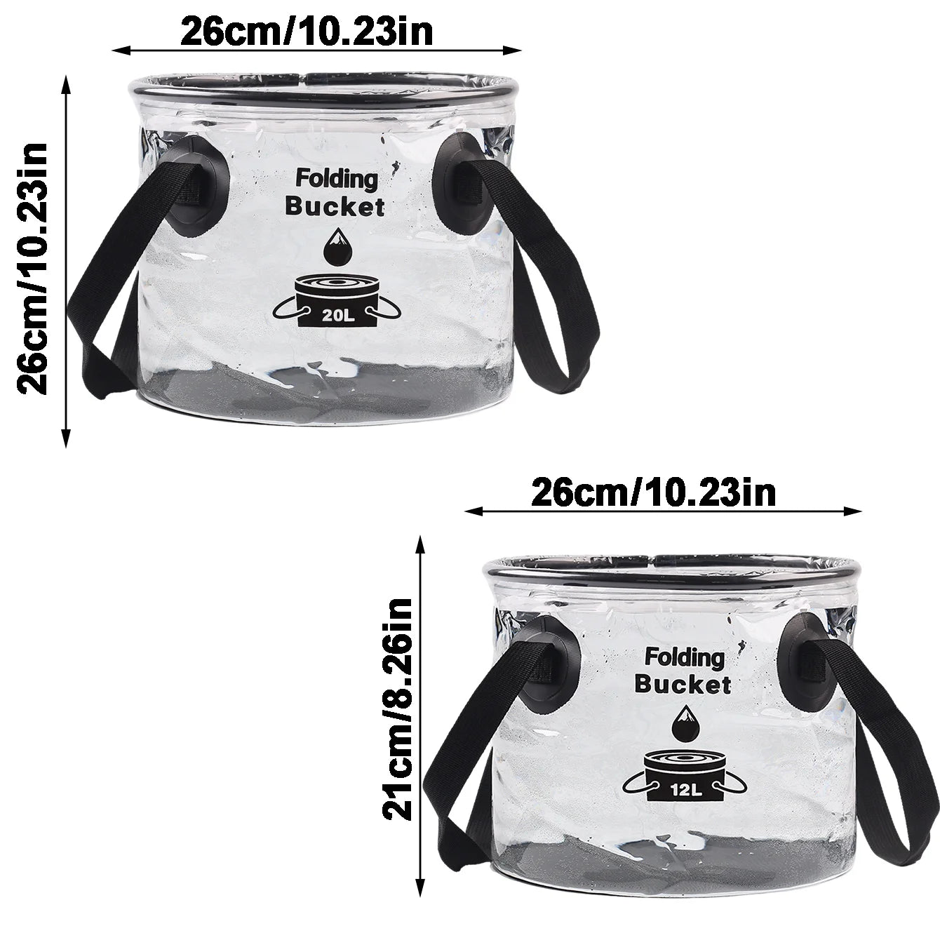 Multifunctional Collapsible Camping Storage Bucket