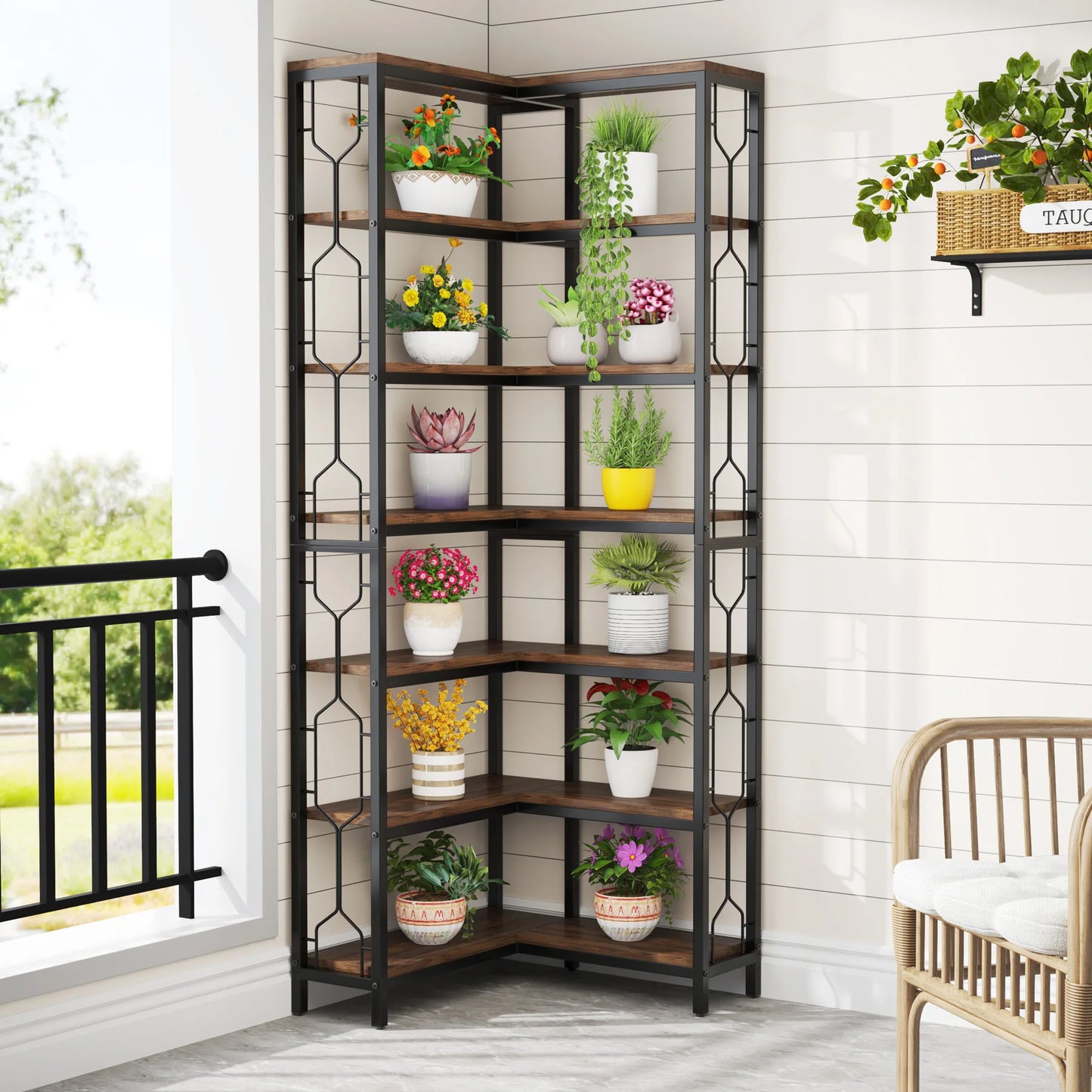 Industrial Corner Shelf