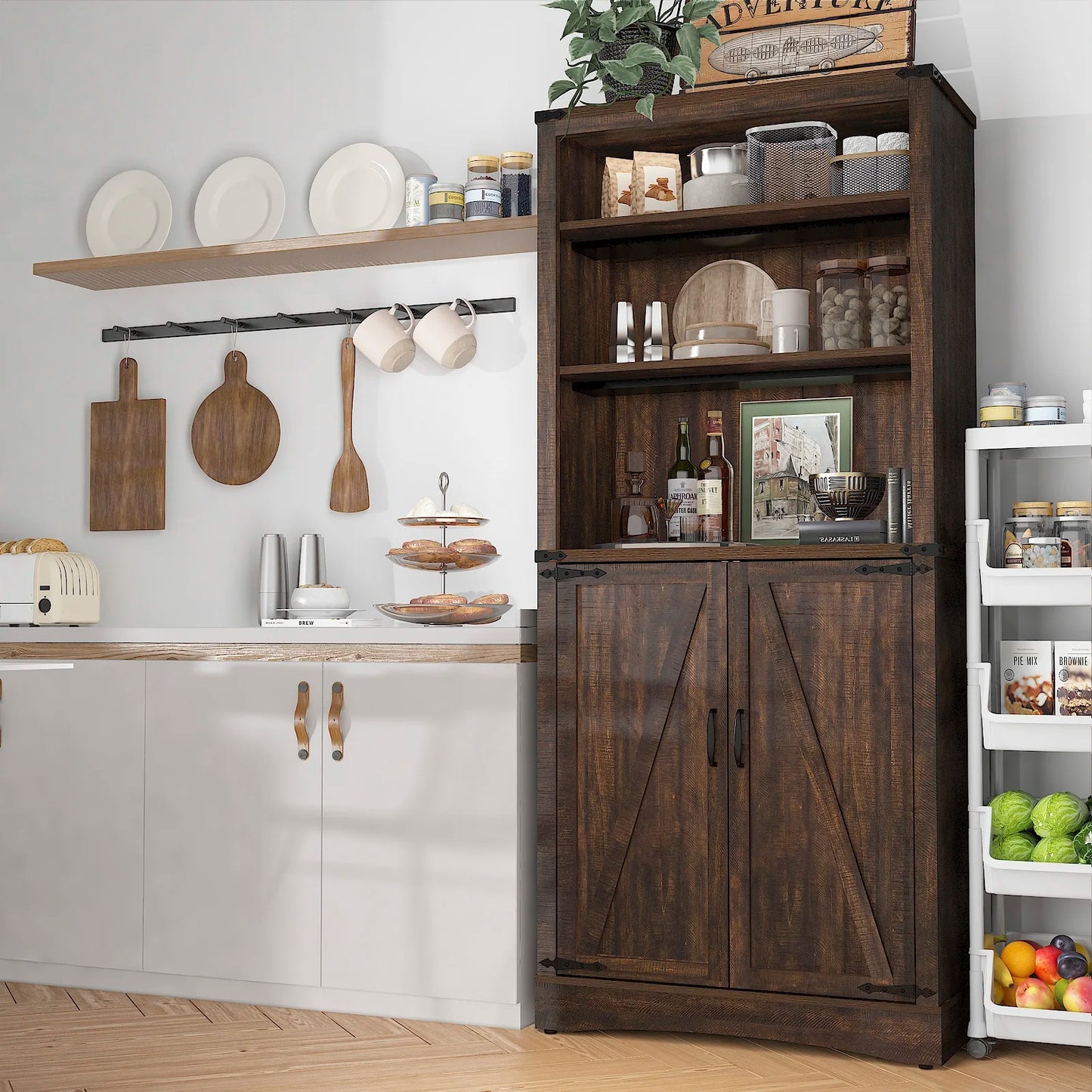 71 inch tall kitchen pantry