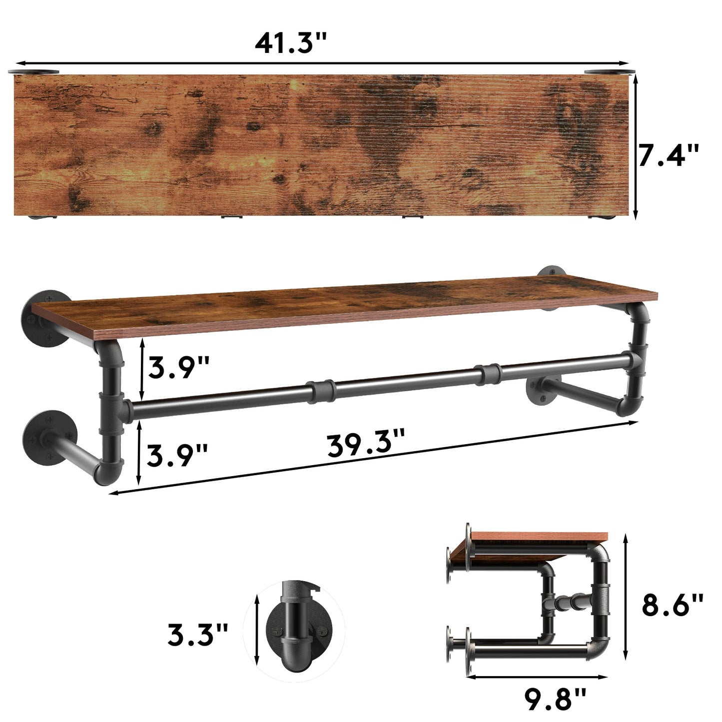 Industrial Pipe Clothes Rack