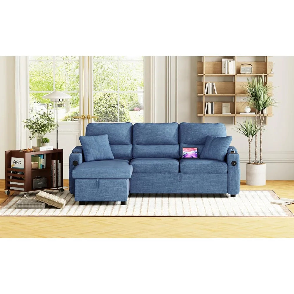 L‑Shaped Convertible Sofa