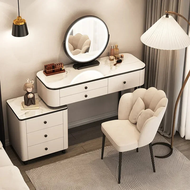 Luxury Vanity Table with Mirror & Drawers – Modern Classic Makeup Desk