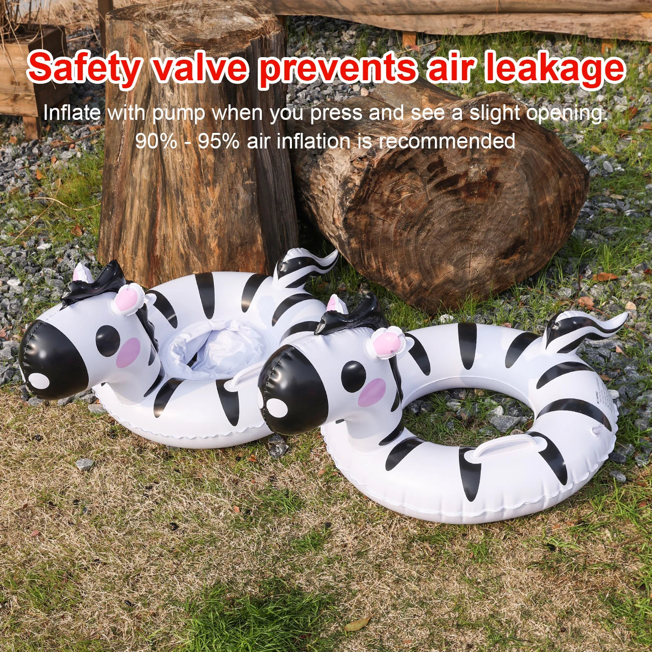 Zebra Shaped Pool Floats