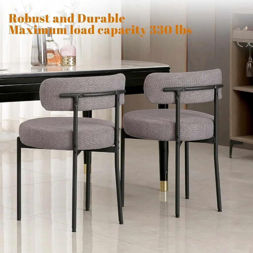 Boucle Sherpa Dining Chairs
