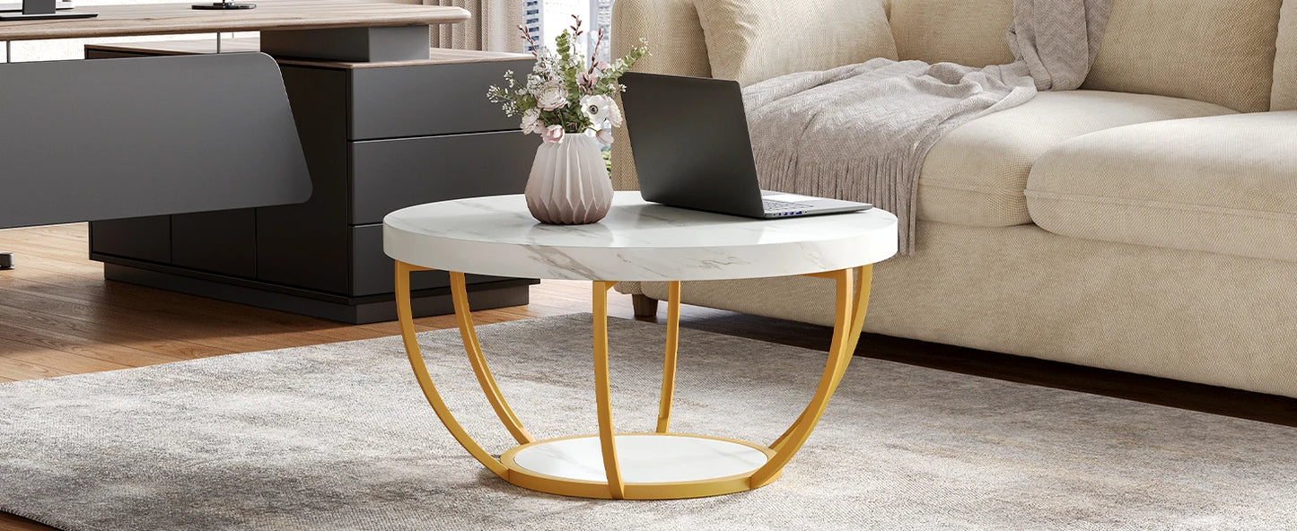 Marble Circle Coffee Table