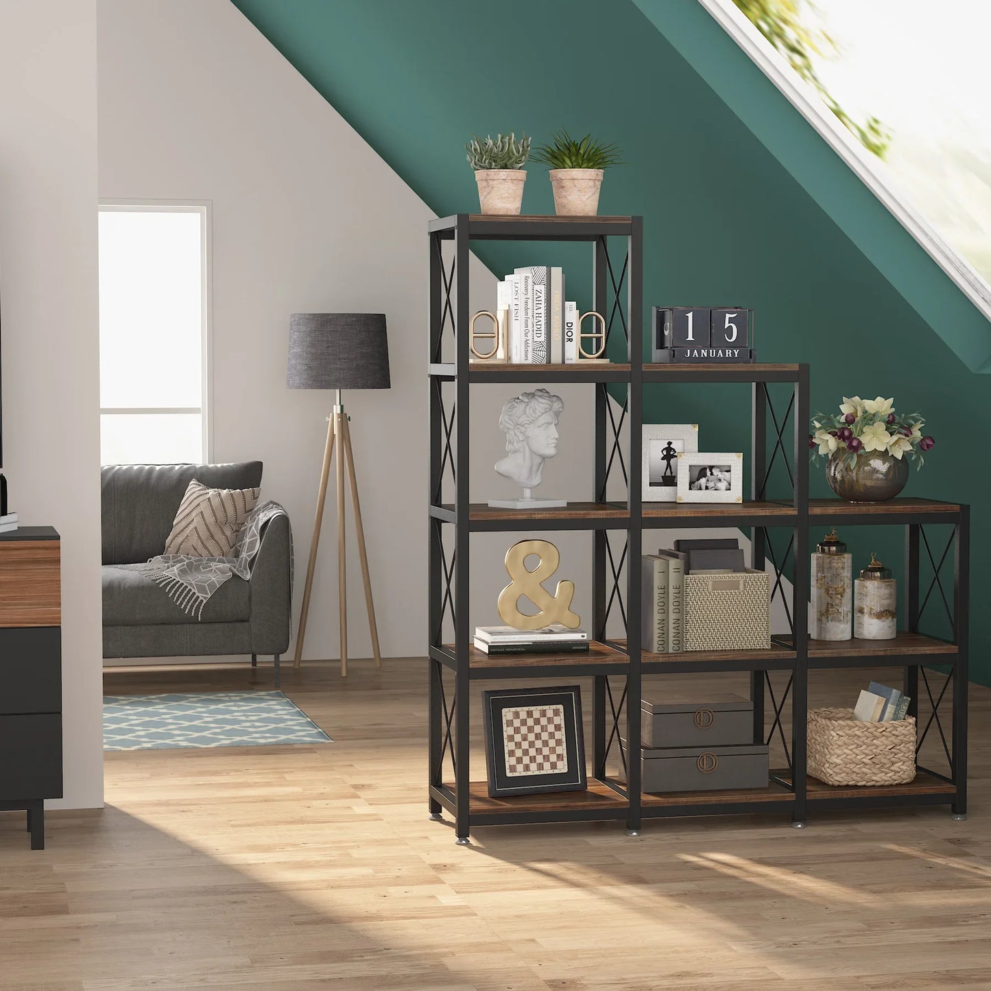 Industrial Ladder Bookshelf