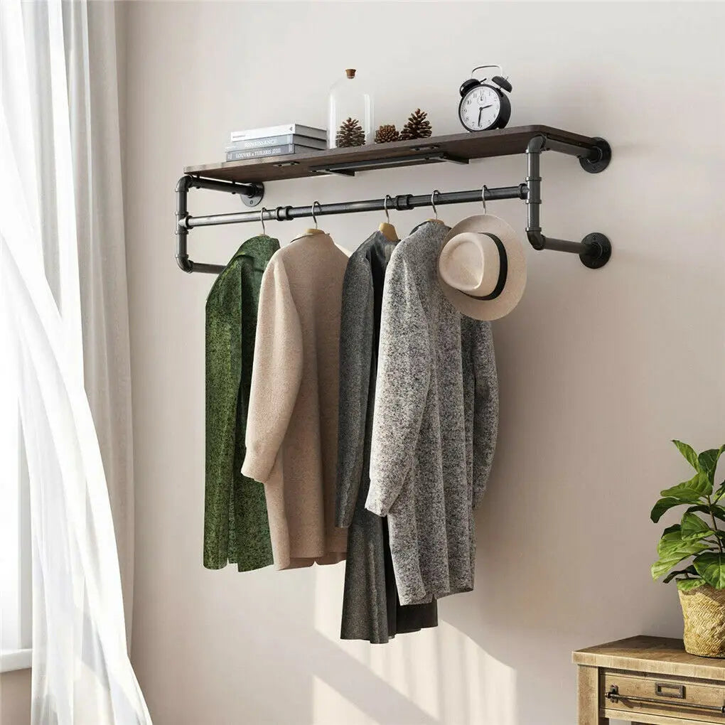 Industrial Pipe Clothes Rack