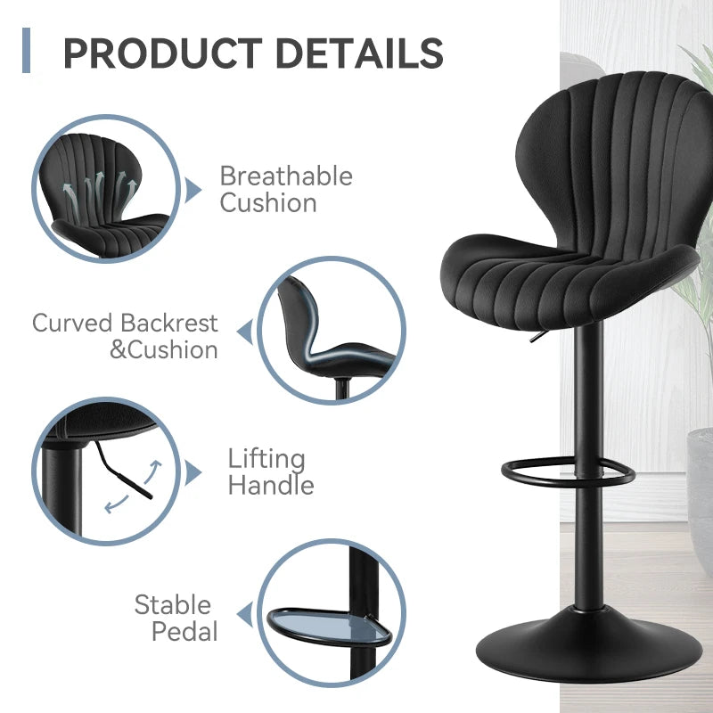 Adjustable Rotating Bar Chairs
